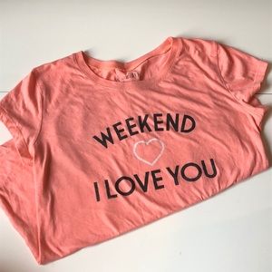 Wound Up GRAPHIC Tee T-Shirt WEEKEND I LOVE YOU